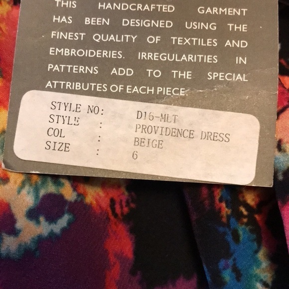 SACHIN + BABI For Ankasa Silk Printed Providence Dress Size 6 - Picture 8 of 11